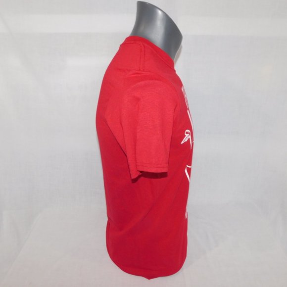 Thank You CAPTAIN OBVIOUS Mens M Red White Graphic T Shirt Humor Funny - Picture 4 of 6